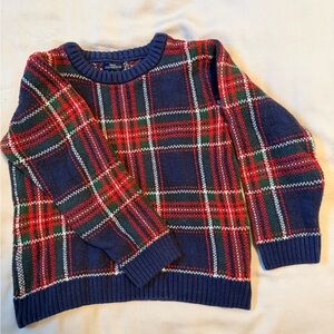 Next Multicolor Plaid Crewneck Sweater
